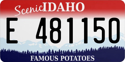 ID license plate E481150