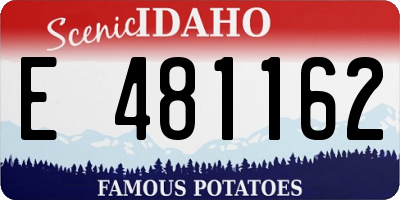ID license plate E481162