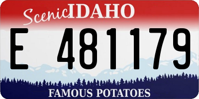 ID license plate E481179