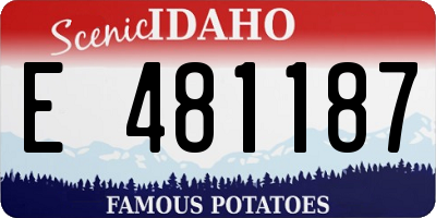 ID license plate E481187