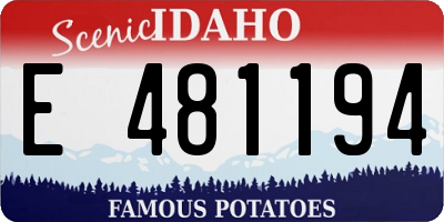 ID license plate E481194