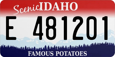 ID license plate E481201