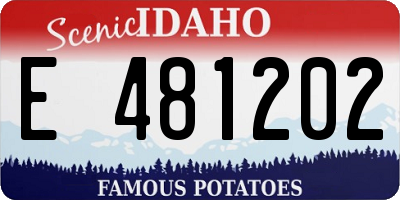 ID license plate E481202