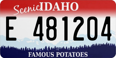 ID license plate E481204