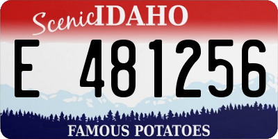 ID license plate E481256