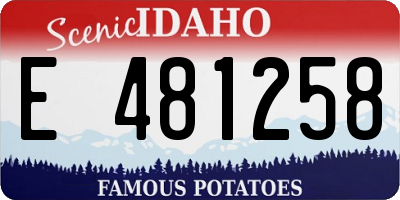 ID license plate E481258