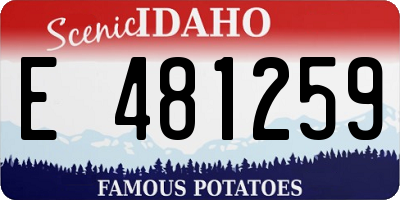 ID license plate E481259