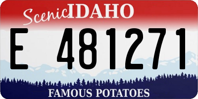ID license plate E481271