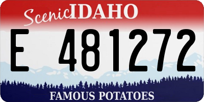 ID license plate E481272