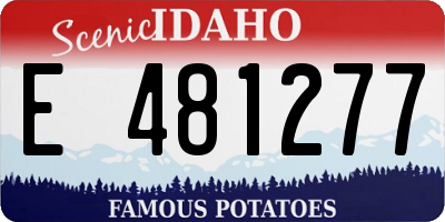 ID license plate E481277