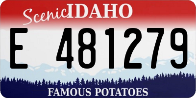 ID license plate E481279