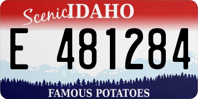 ID license plate E481284