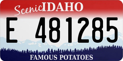 ID license plate E481285