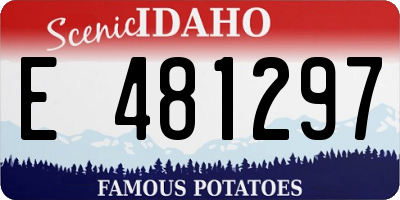 ID license plate E481297