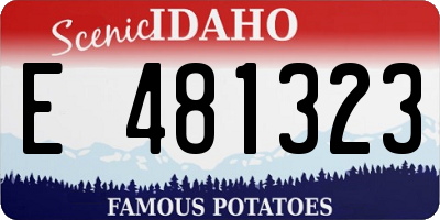 ID license plate E481323