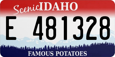 ID license plate E481328