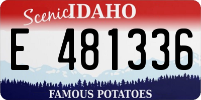 ID license plate E481336