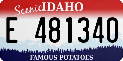 ID license plate E481340