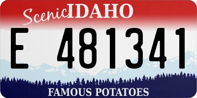 ID license plate E481341