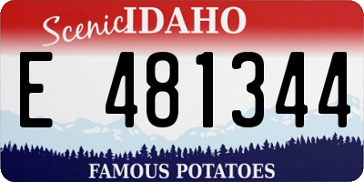 ID license plate E481344