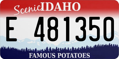 ID license plate E481350