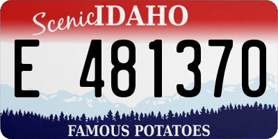 ID license plate E481370