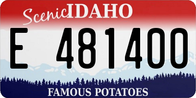 ID license plate E481400