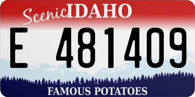 ID license plate E481409
