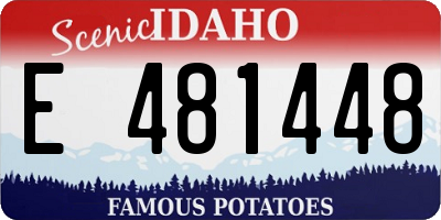 ID license plate E481448