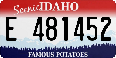 ID license plate E481452