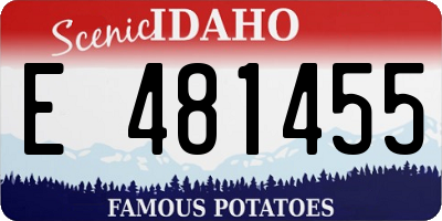 ID license plate E481455