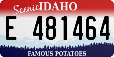 ID license plate E481464