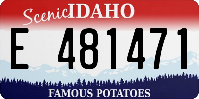 ID license plate E481471