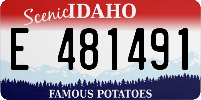 ID license plate E481491
