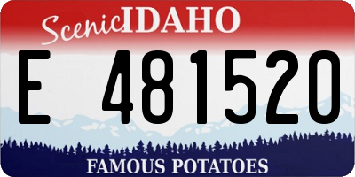 ID license plate E481520