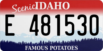 ID license plate E481530