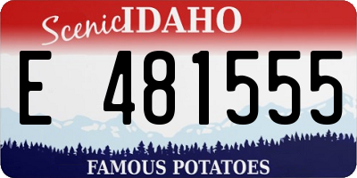 ID license plate E481555