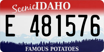 ID license plate E481576