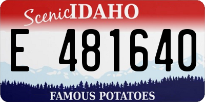 ID license plate E481640