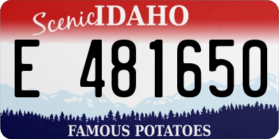 ID license plate E481650
