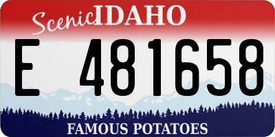 ID license plate E481658