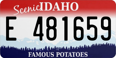 ID license plate E481659