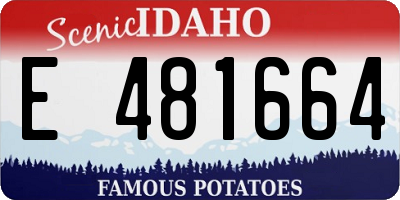 ID license plate E481664