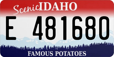 ID license plate E481680
