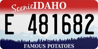 ID license plate E481682