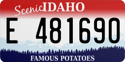ID license plate E481690