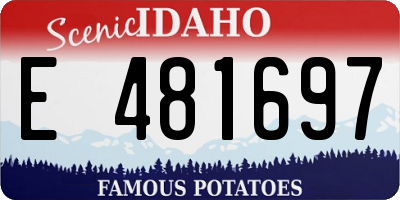 ID license plate E481697