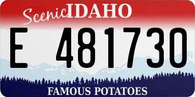 ID license plate E481730