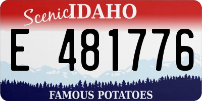 ID license plate E481776