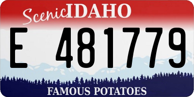 ID license plate E481779